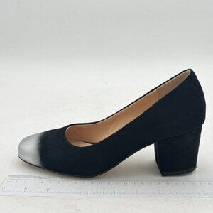 Women's Pumps, Pointed Closed Toe Black Gold Kitten Heels for Women, Comfortable